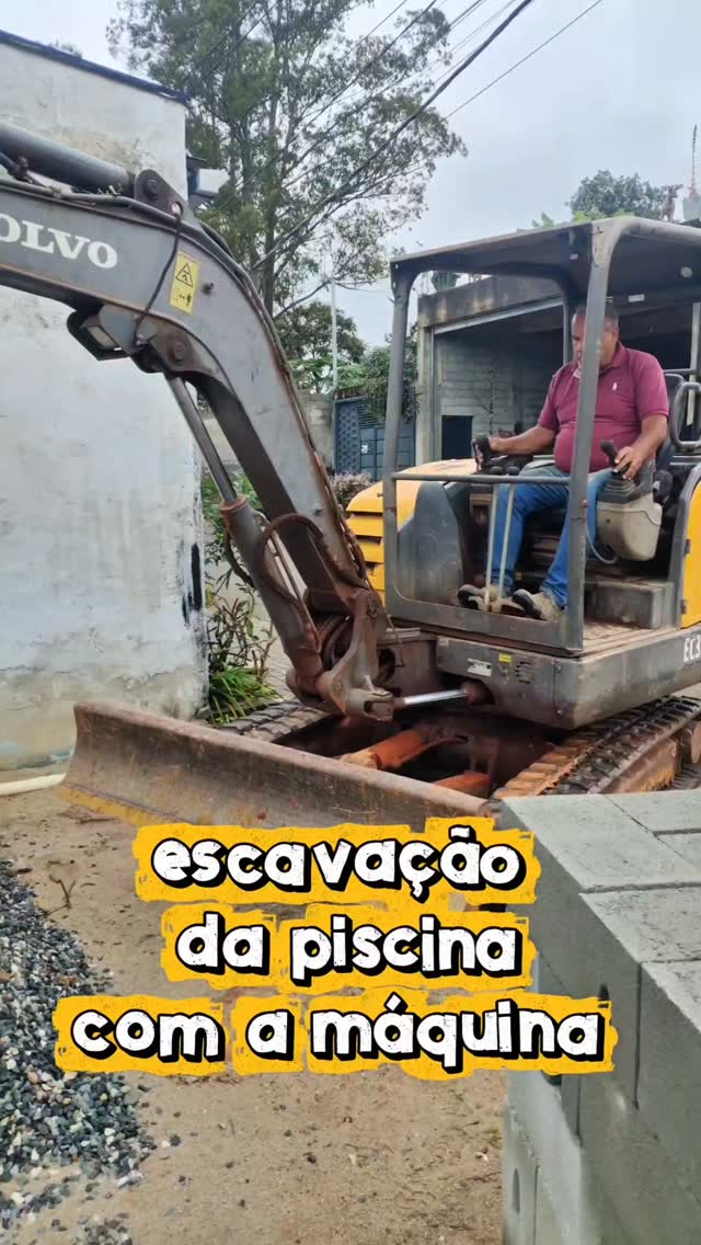 Capa do reel Escavação da obra